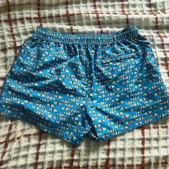 Men’s 2(X)ist Fish Pattern Swim Trunks Size  Large - Picture 3 of 6